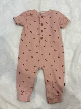 Gerber Dusty Pink Bodysuit with Tiny Floral Print